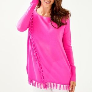 Lilly Pulitzer Emberly Sweater Mandevilla Pink L
